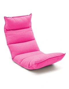 SOGA Pink Foldable Tatami Floor Recliner Sofa
