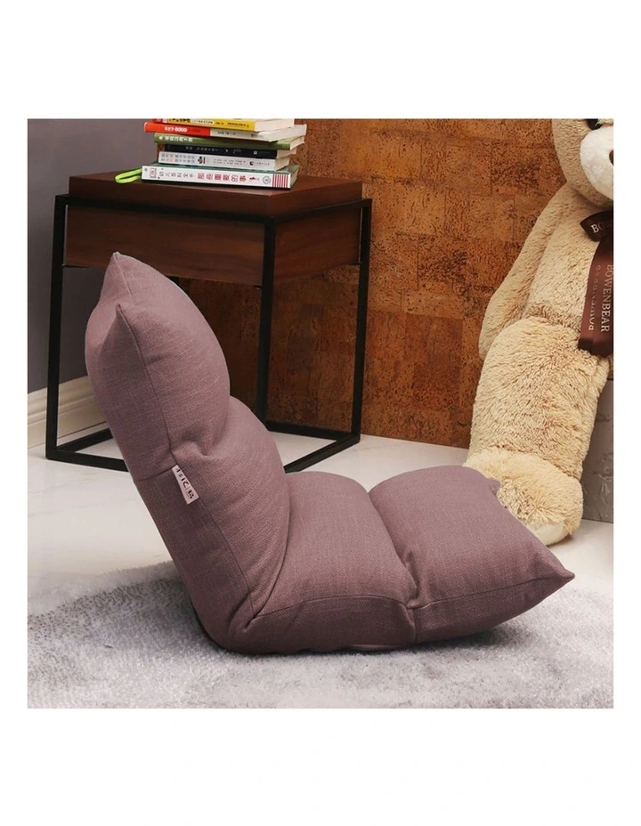 SOGA 2X Coffee Foldable Floor Recliner Chair image 4