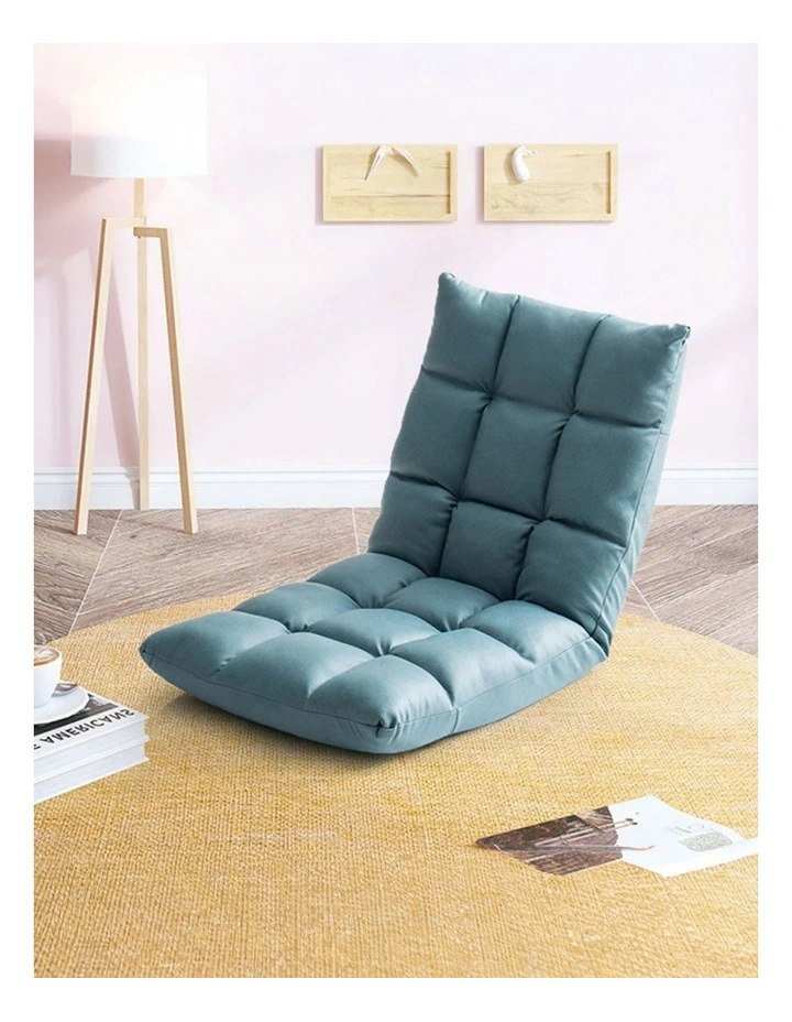 SOGA 2X Green Lounge Floor Recliner Adjustable Gaming Sofa Bed Foldable Indoor Outdoor Backrest image 2