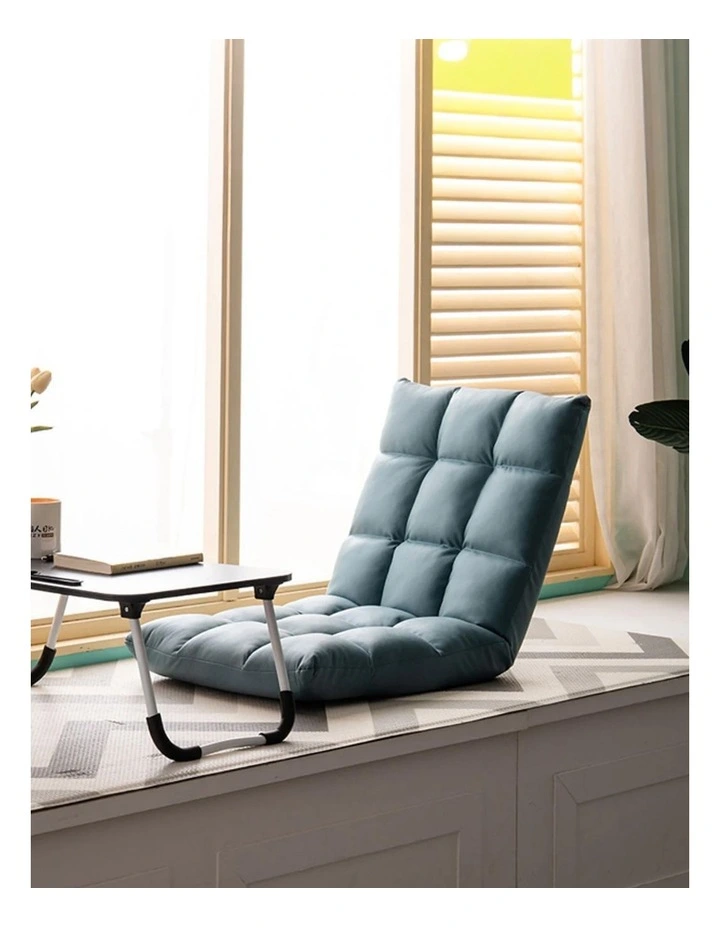 SOGA 2X Green Lounge Floor Recliner Adjustable Gaming Sofa Bed Foldable Indoor Outdoor Backrest image 3