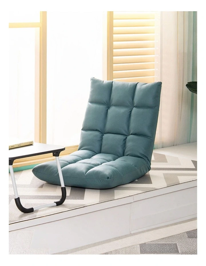 SOGA 2X Green Lounge Floor Recliner Adjustable Gaming Sofa Bed Foldable Indoor Outdoor Backrest image 4