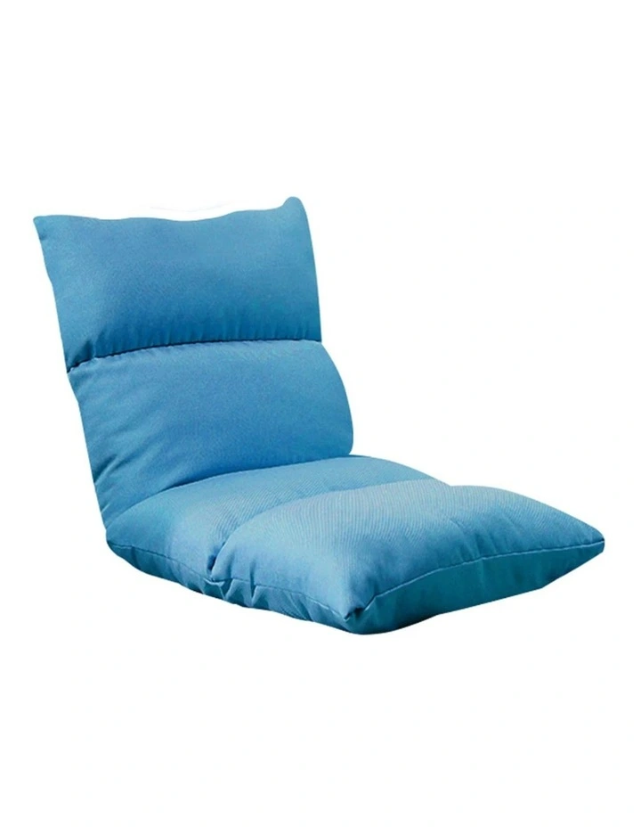 SOGA Blue Foldable Floor Recliner Chair image 1