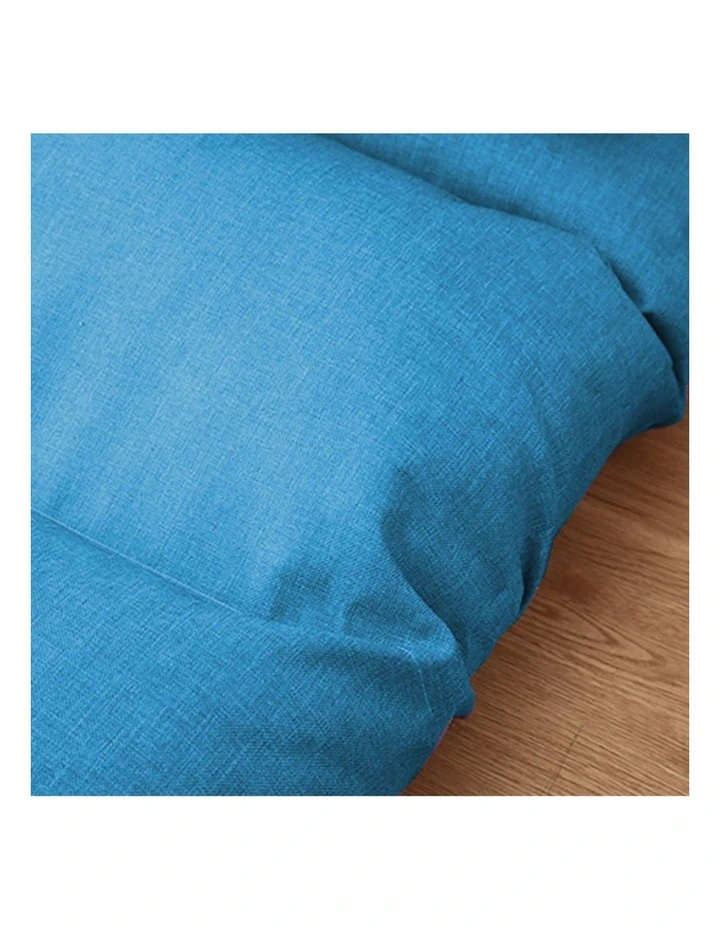 SOGA Blue Foldable Floor Recliner Chair image 6