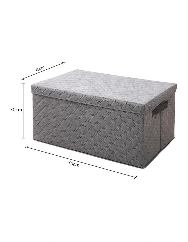 SOGA Fabric Storage Box Large Grey image 7