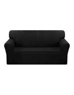 SOGA 4-Seater Black Sofa Cover Couch Protector