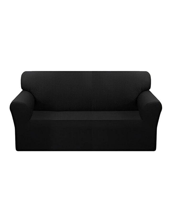 SOGA 4-Seater Black Sofa Cover Couch Protector image 1