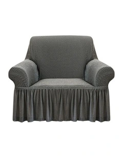 SOGA Sofa Cover 1-Seater Grey 90140cm
