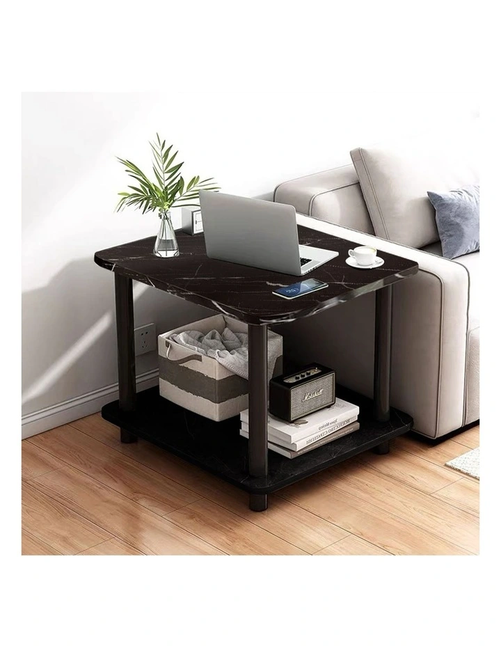 SOGA Ceramic Side Table 2 Pack 70cm Black image 6