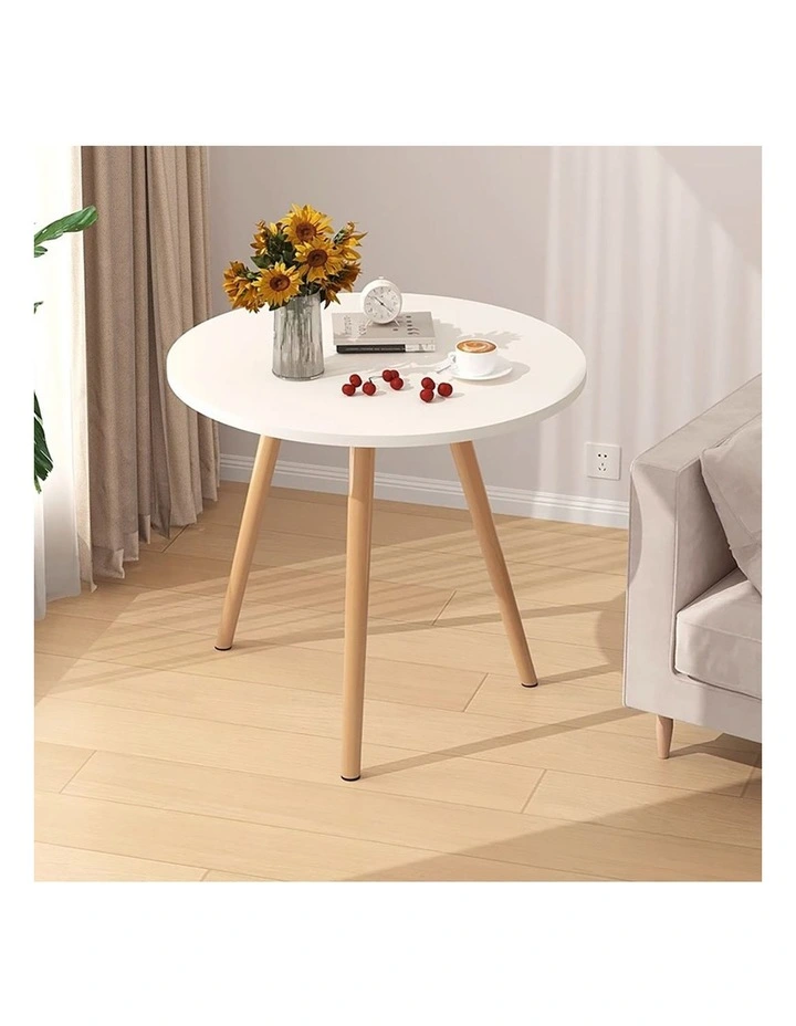 SOGA Side Tables 2 Pack 60cm White 72cm High image 2
