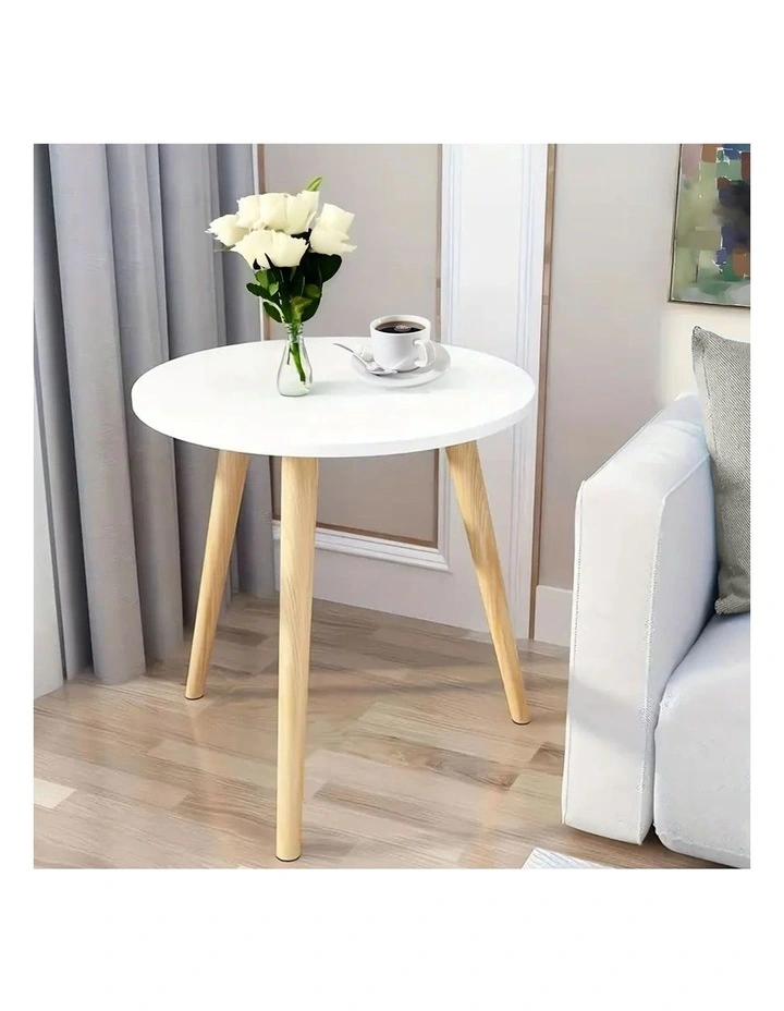 SOGA Side Tables 2 Pack 60cm White 72cm High image 3