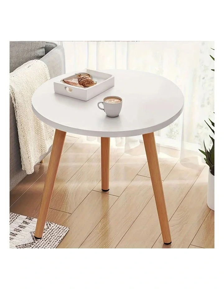 SOGA Side Tables 2 Pack 60cm White 72cm High image 5