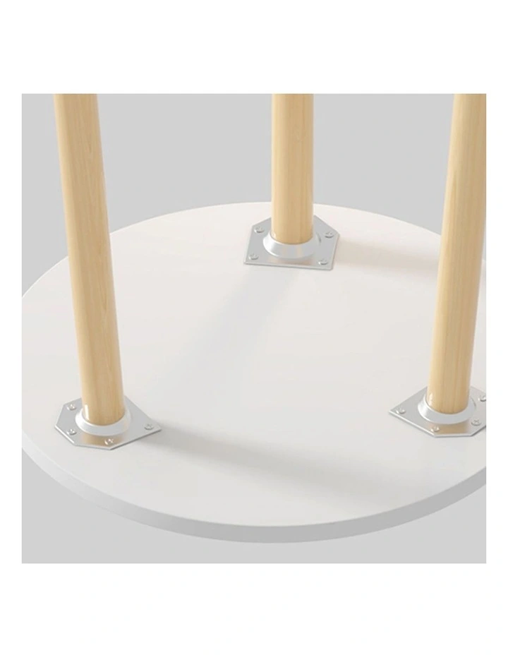 SOGA Side Tables 2 Pack 60cm White 72cm High image 6