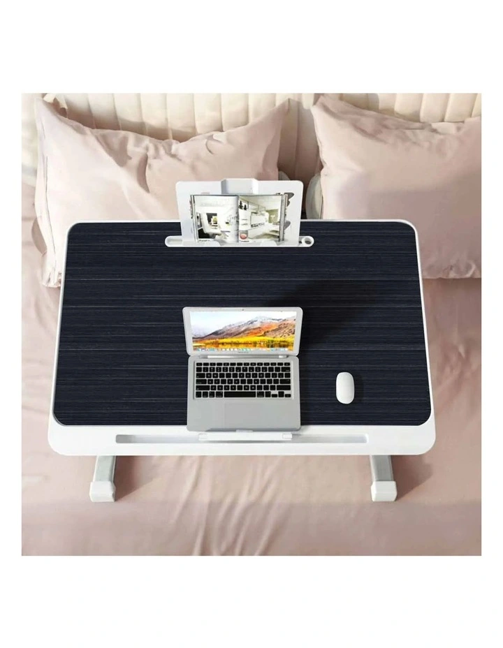 SOGA 2 Pack Foldable Laptop Bed Tables Black 60 x 40cm image 2