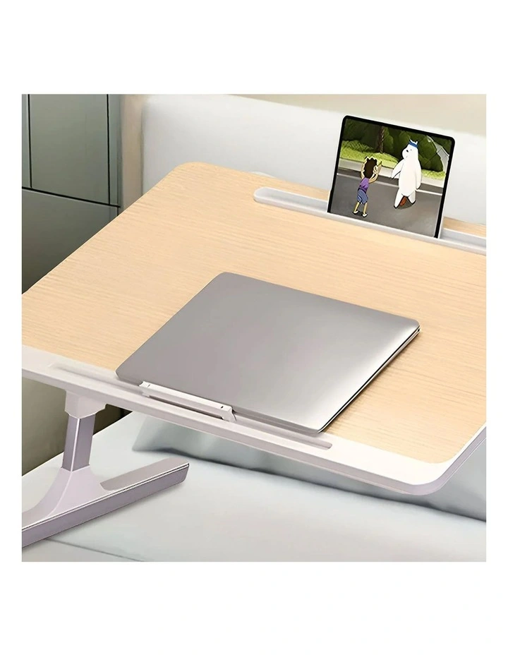 SOGA 2 Pack Foldable Laptop Bed Tables Wood 60 x 40cm image 7