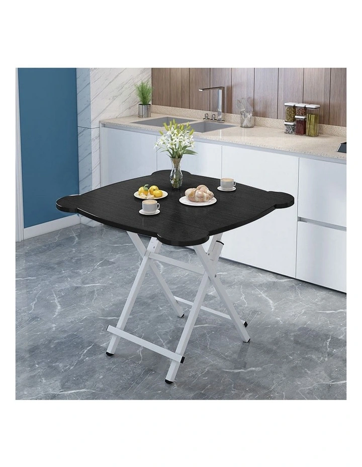 SOGA Cat Ear Folding Table Black image 2