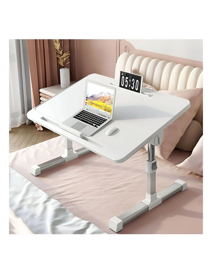 SOGA 2 Pack Foldable Laptop Bed Tables White 60 x 40cm image 2