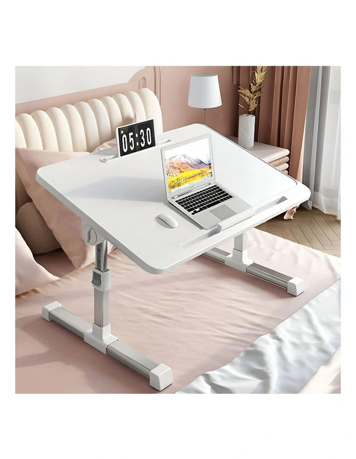 SOGA 2 Pack Foldable Laptop Bed Tables White 60 x 40cm image 3