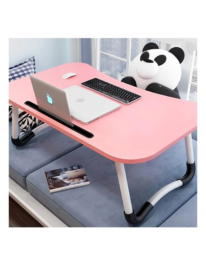 SOGA Pink Foldable Adjustable Bed Sofa Laptop Study Table Mini Desk Notebook Stand Holder Home Desk image 3