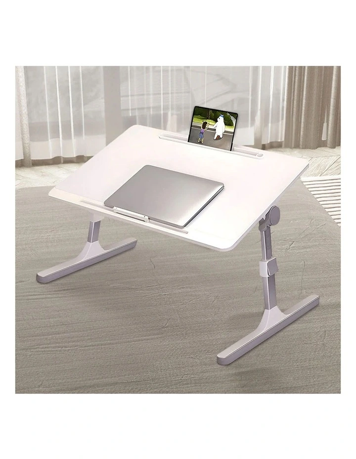 SOGA 2 Pack Foldable Laptop Bed Study Tables White 60 x 40cm image 3