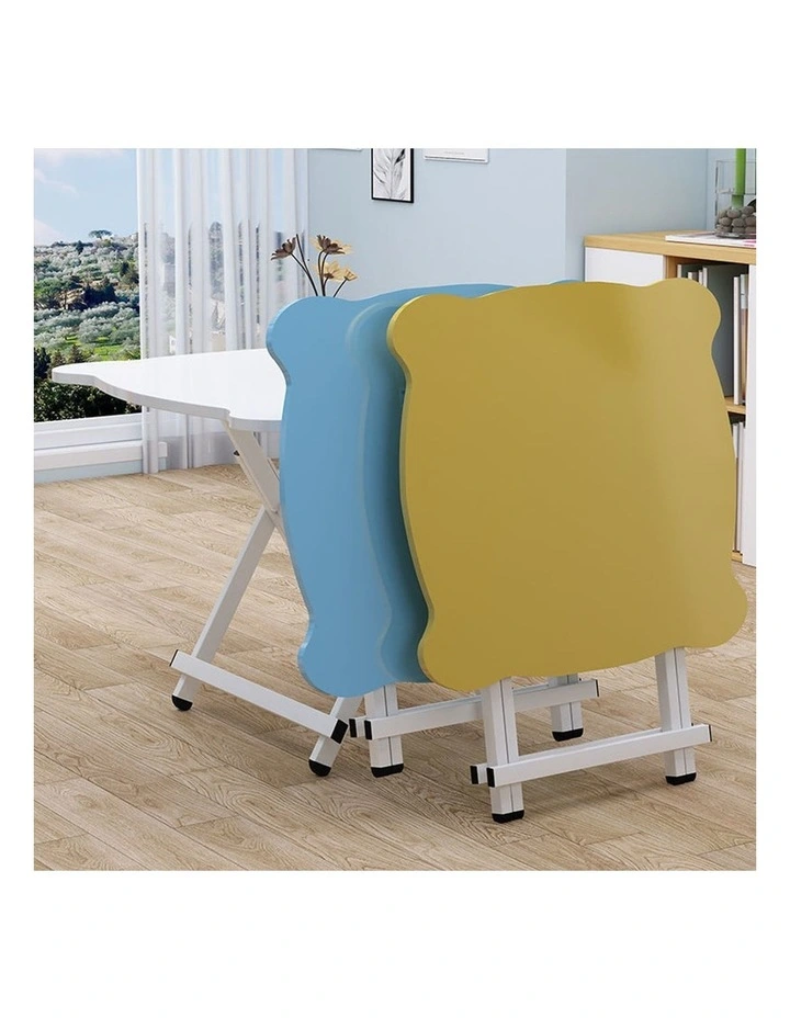 SOGA Folding Table 2 Pack 60 x 60cm Black Cat Ear image 7