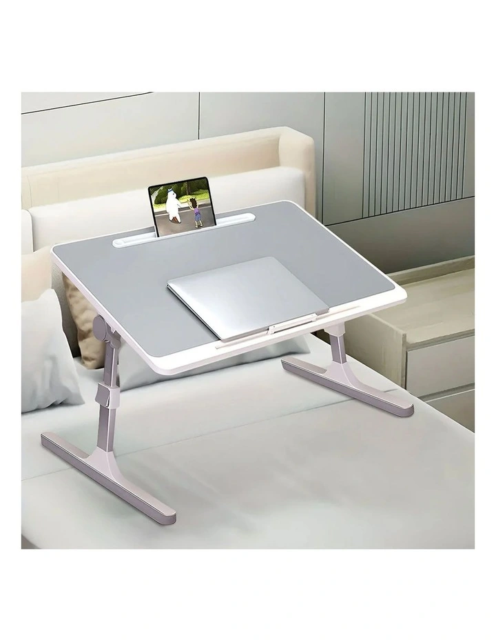 SOGA 2 Pack Foldable Laptop Bed Tables Grey 60 x 40cm image 2