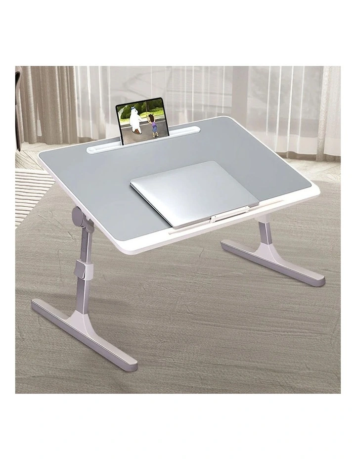 SOGA 2 Pack Foldable Laptop Bed Tables Grey 60 x 40cm image 3