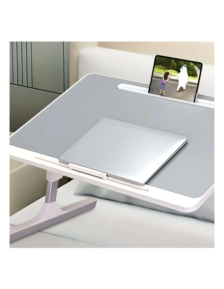 SOGA 2 Pack Foldable Laptop Bed Tables Grey 60 x 40cm image 7