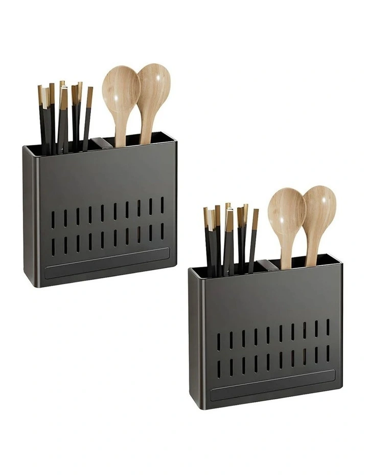 SOGA Utensil Racks 2 Pack Wall Mounted image 1