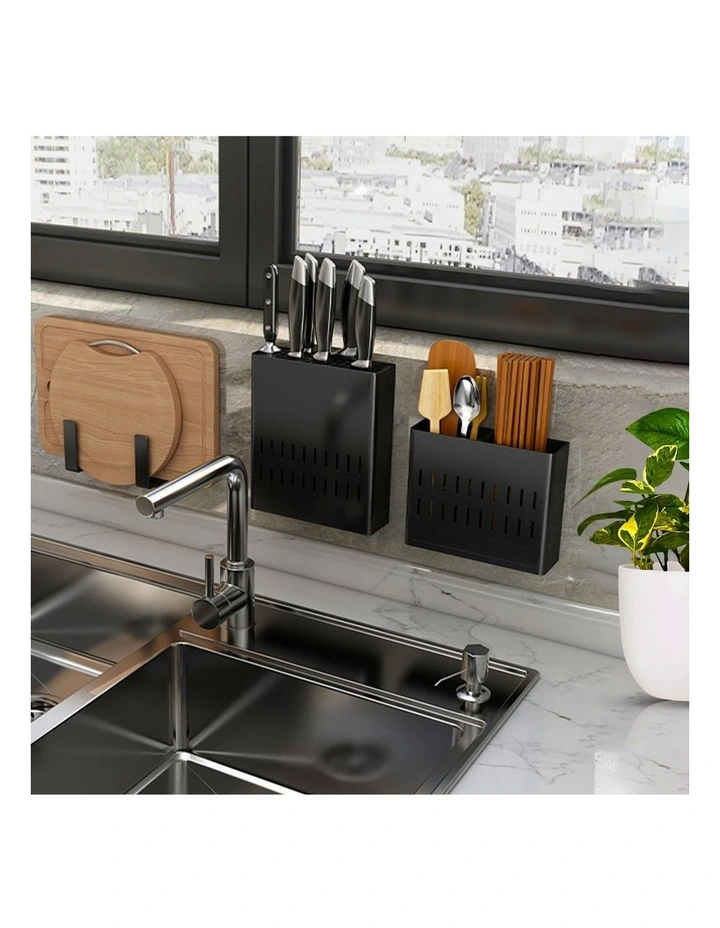 SOGA Utensil Racks 2 Pack Wall Mounted image 5