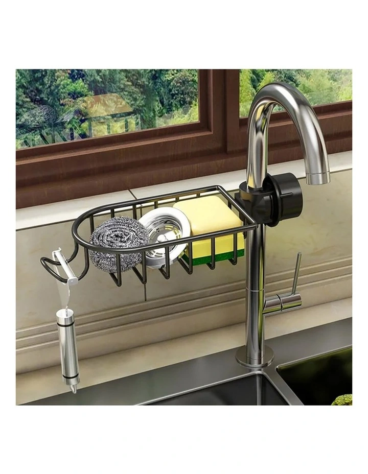 SOGA Sink Caddy 29cm Black Aluminium image 2