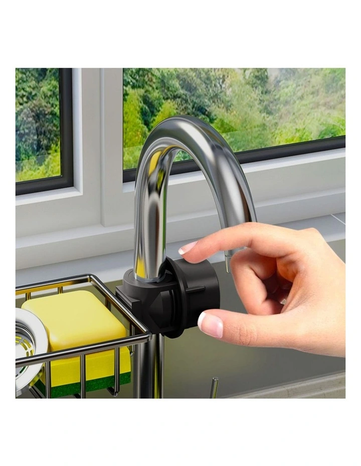 SOGA Sink Caddy 29cm Black Aluminium image 3