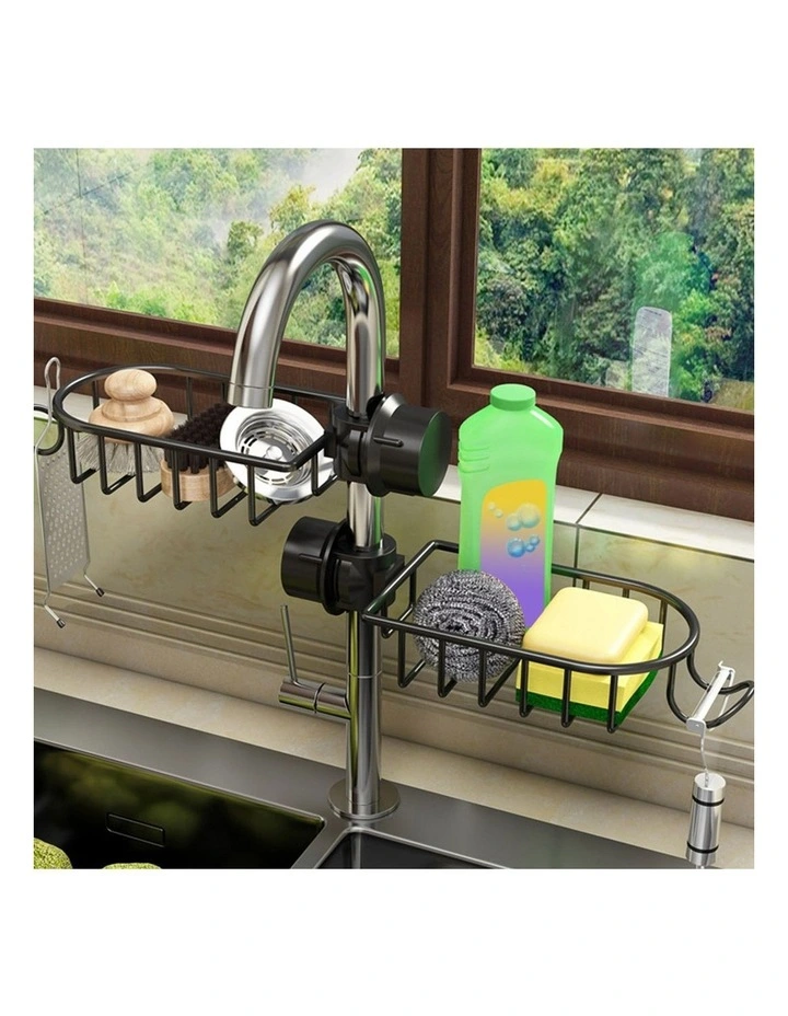 SOGA Sink Caddy 29cm Black Aluminium image 4