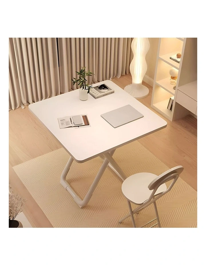 SOGA Square Dining Table 2 Pack 80cm White image 7