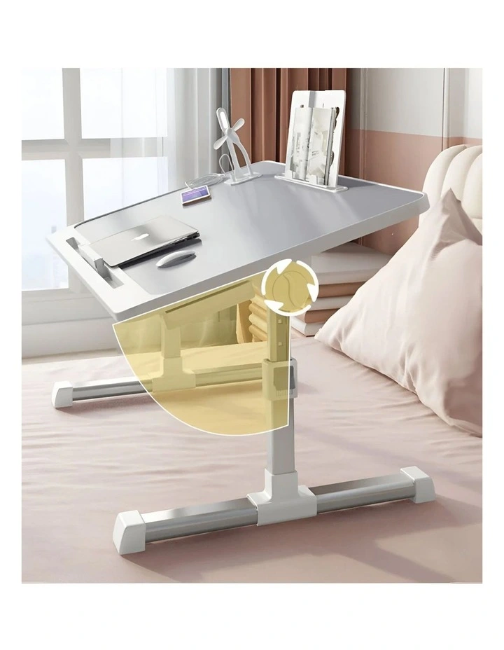 SOGA 2 Pack Foldable Laptop Bed Tables Grey 60 x 40cm image 4