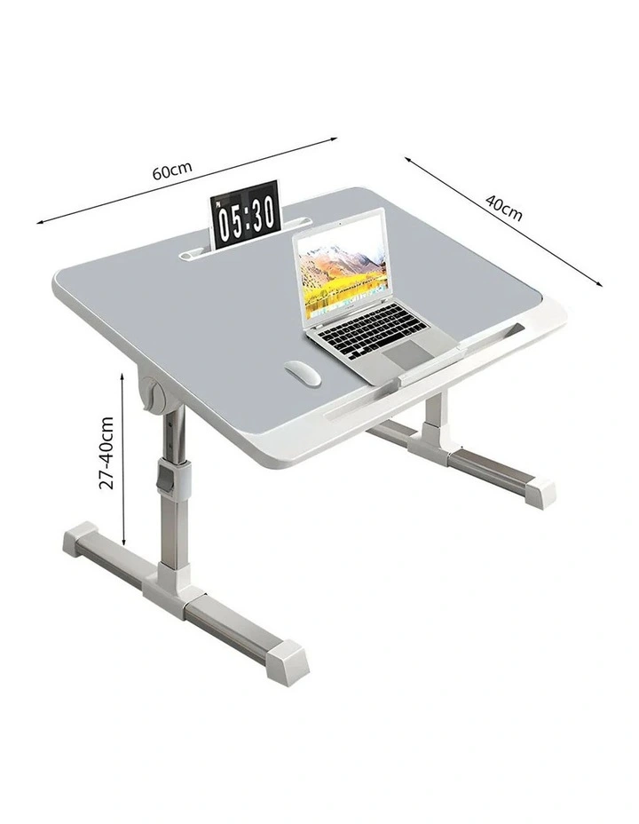 SOGA 2 Pack Foldable Laptop Bed Tables Grey 60 x 40cm image 5