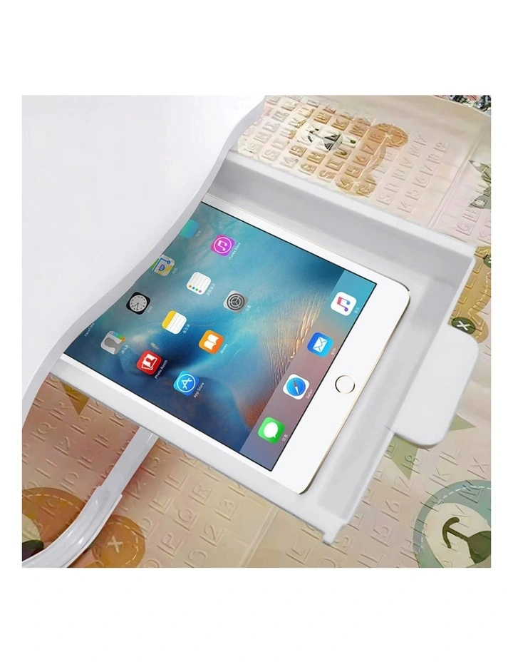 SOGA Adjustable Foldable Laptop Bed Table White image 6