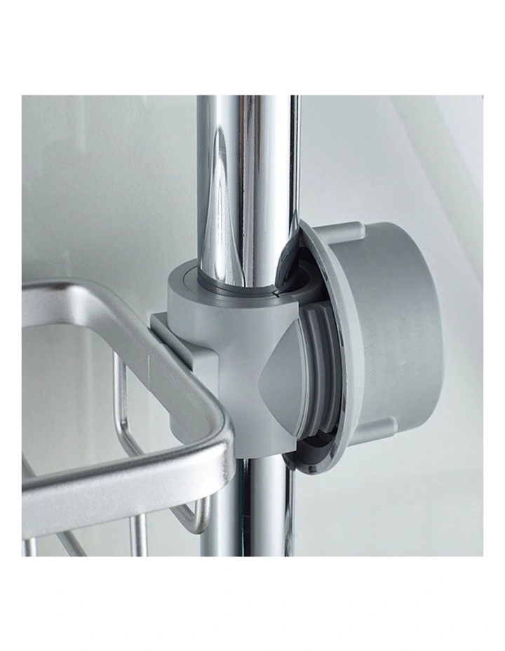 SOGA Sink Caddies 2 Pack 29cm Silver Aluminium image 5