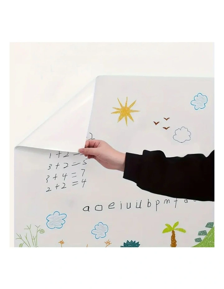 SOGA 2X 45cmx500cm Clear Dry Erase Adhesive Whiteboard Wall Sticker image 6
