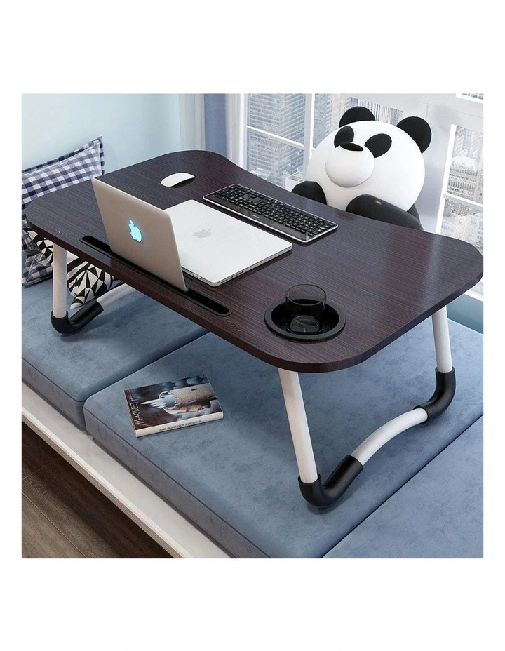 SOGA 2 Pack Foldable Laptop Bed Tables Black image 3