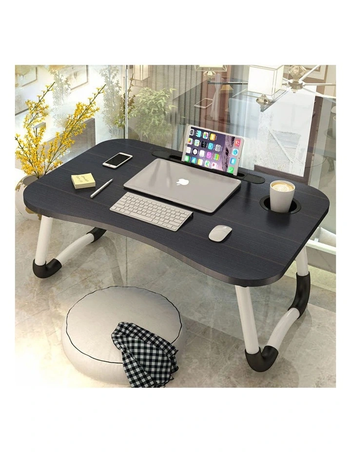 SOGA 2 Pack Foldable Laptop Bed Tables Black image 6