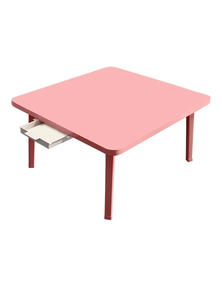SOGA Portable Floor Table Pink image 1