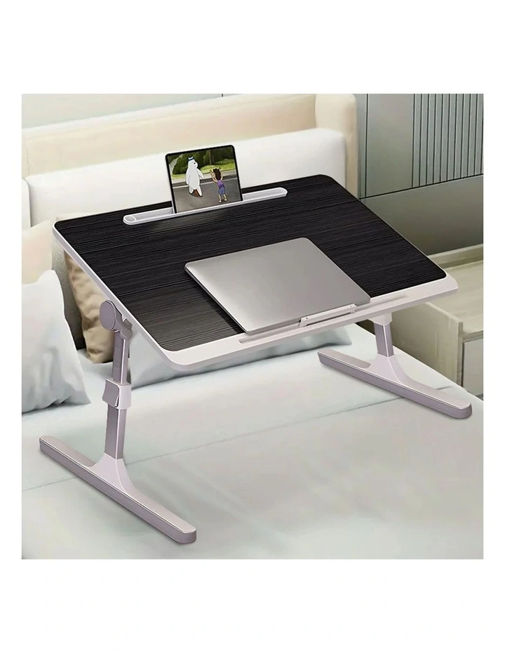 SOGA 2 Pack Foldable Laptop Bed Tables Black 60 x 40cm image 2
