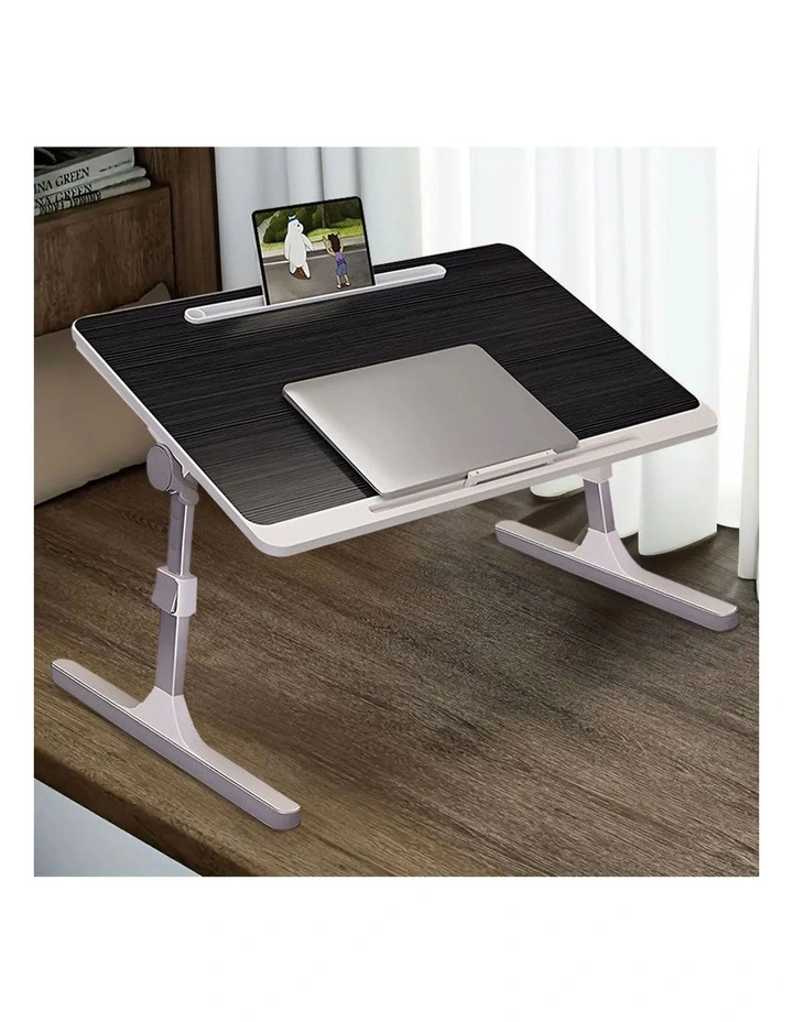 SOGA 2 Pack Foldable Laptop Bed Tables Black 60 x 40cm image 3
