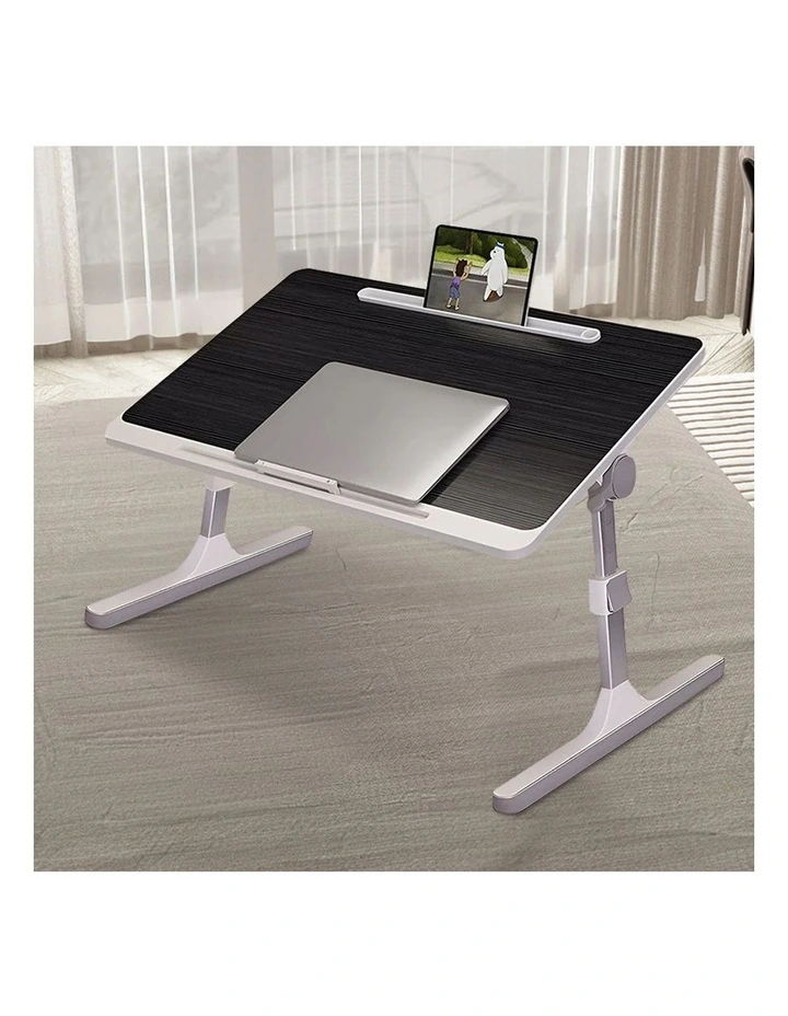 SOGA 2 Pack Foldable Laptop Bed Tables Black 60 x 40cm image 4