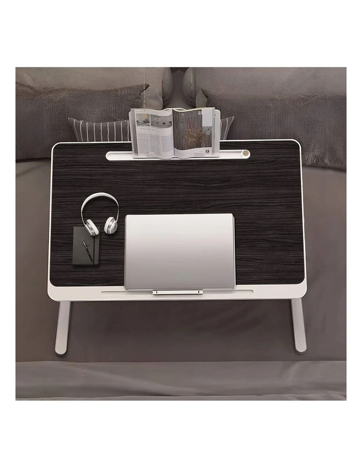 SOGA 2 Pack Foldable Laptop Bed Tables Black 60 x 40cm image 5