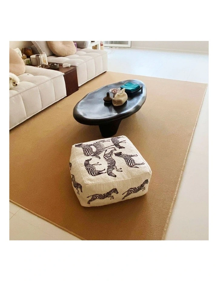 SOGA 2 Pack 48cm Pouffe Cushions Polyester with EPP Filling image 4