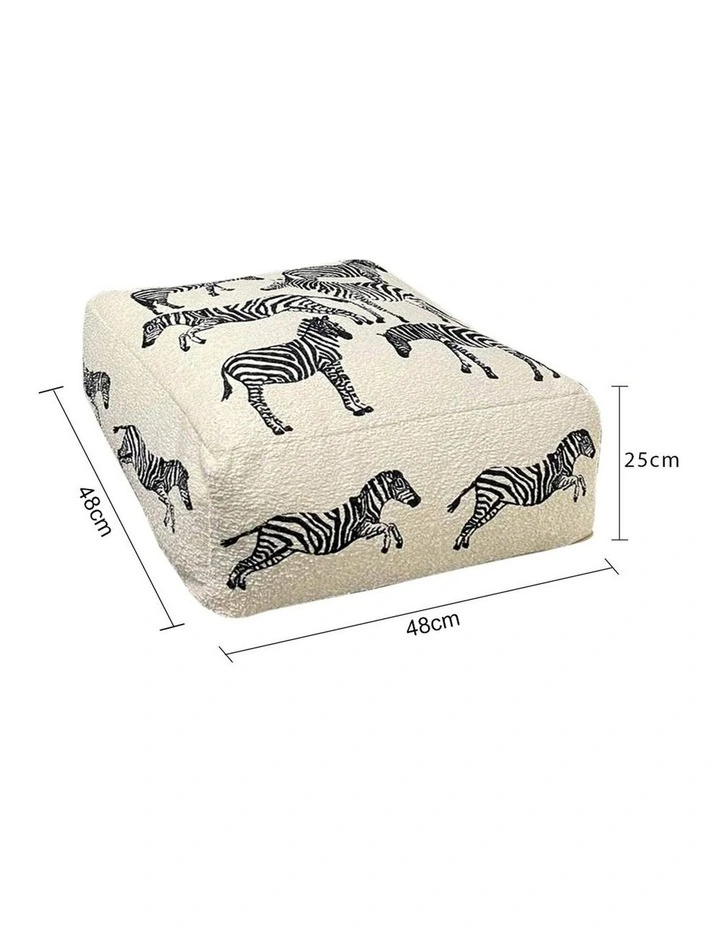 SOGA 2 Pack 48cm Pouffe Cushions Polyester with EPP Filling image 6