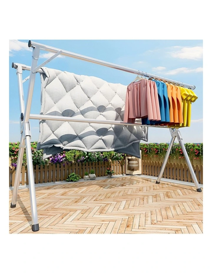 SOGA 1.6m 3 Pole Clothes Drying Rack image 6