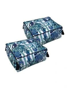 SOGA 2 Pack 50cm Pouffe Cushions Polyester with EPP Filling