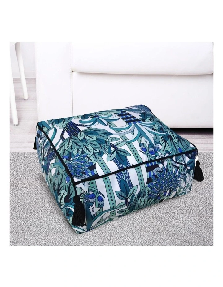 SOGA 2 Pack 50cm Pouffe Cushions Polyester with EPP Filling image 2